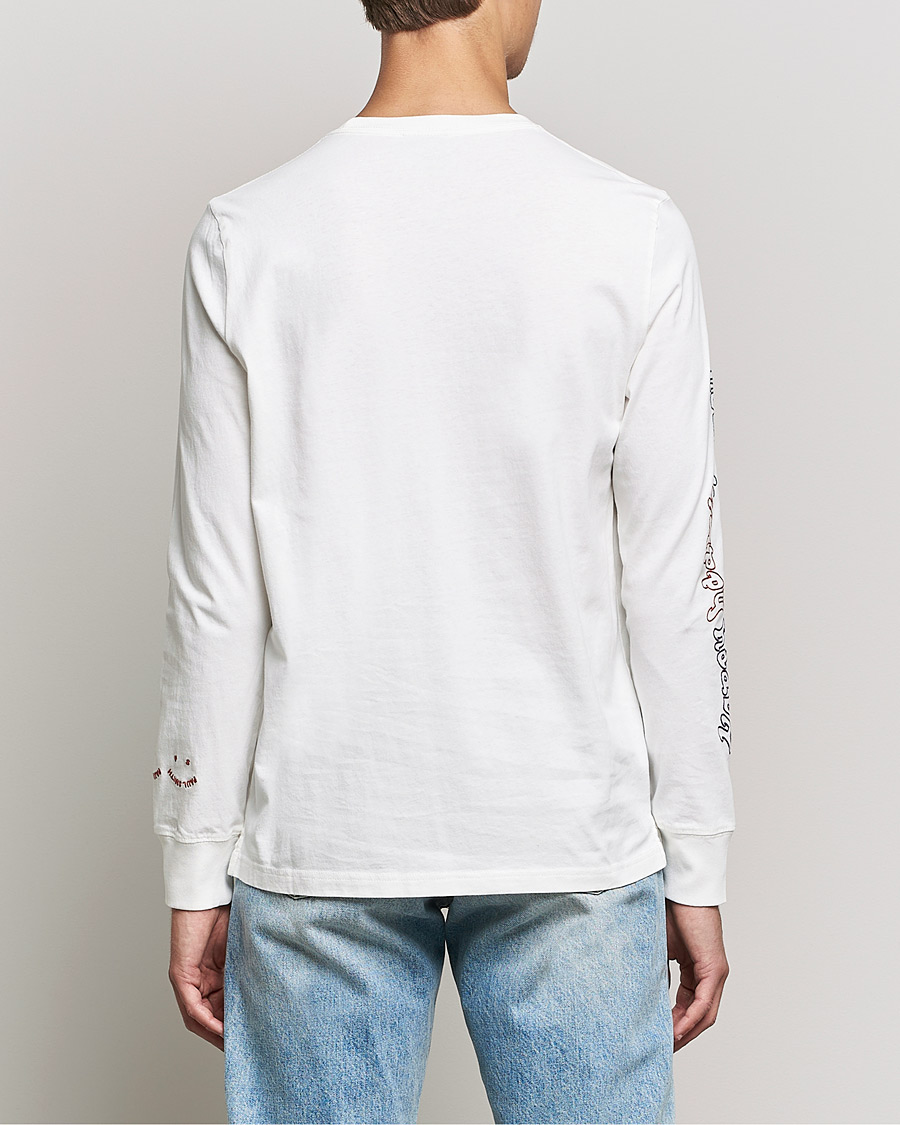 Mies | T-paidat | PS Paul Smith | Happy Face Long Sleeve T-Shirt White