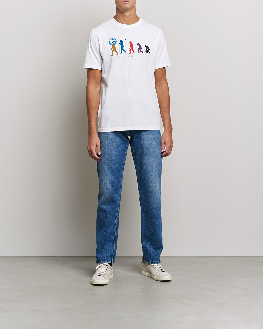 Mies | T-paidat | PS Paul Smith | Evolution Cotton T-Shirt White