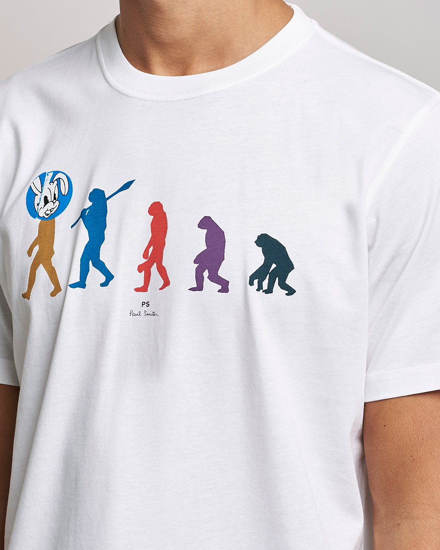 Mies | T-paidat | PS Paul Smith | Evolution Cotton T-Shirt White