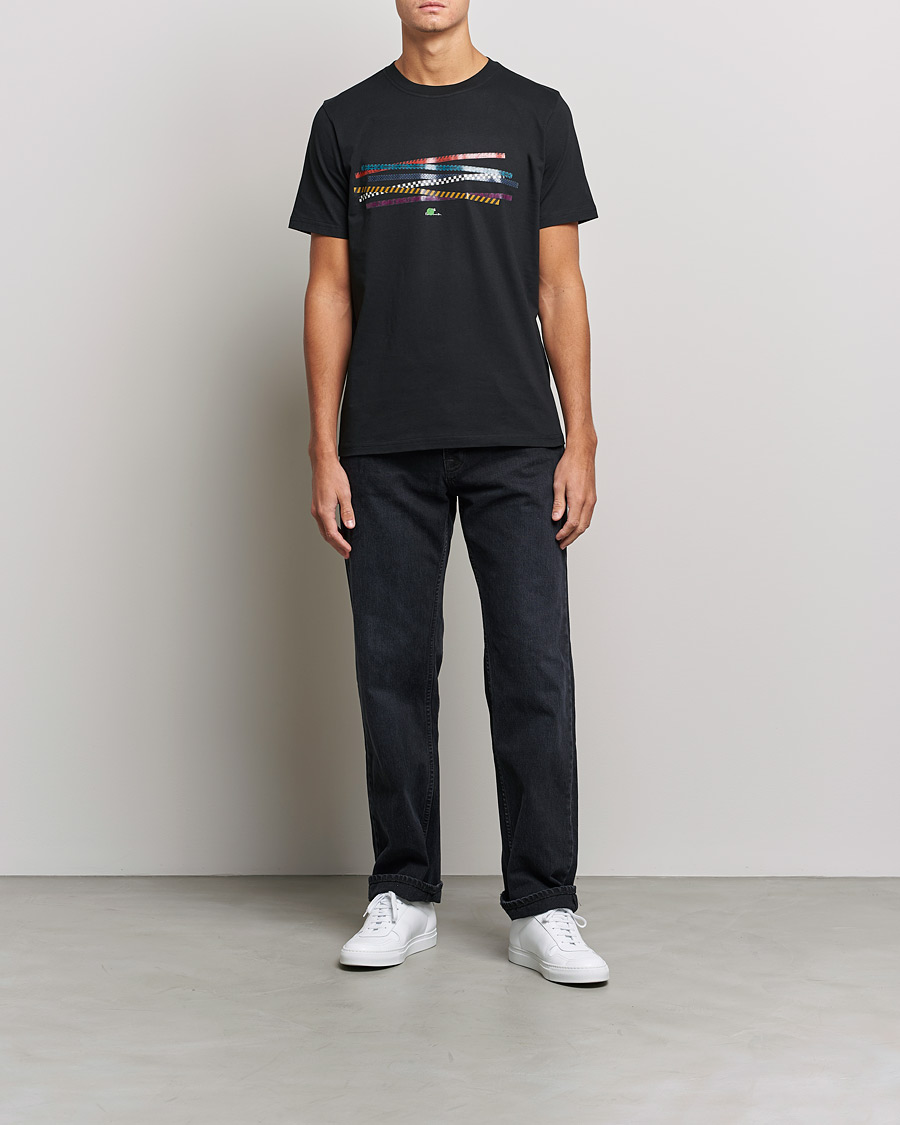 Mies | T-paidat | PS Paul Smith | Tapes Cotton T-Shirt Black