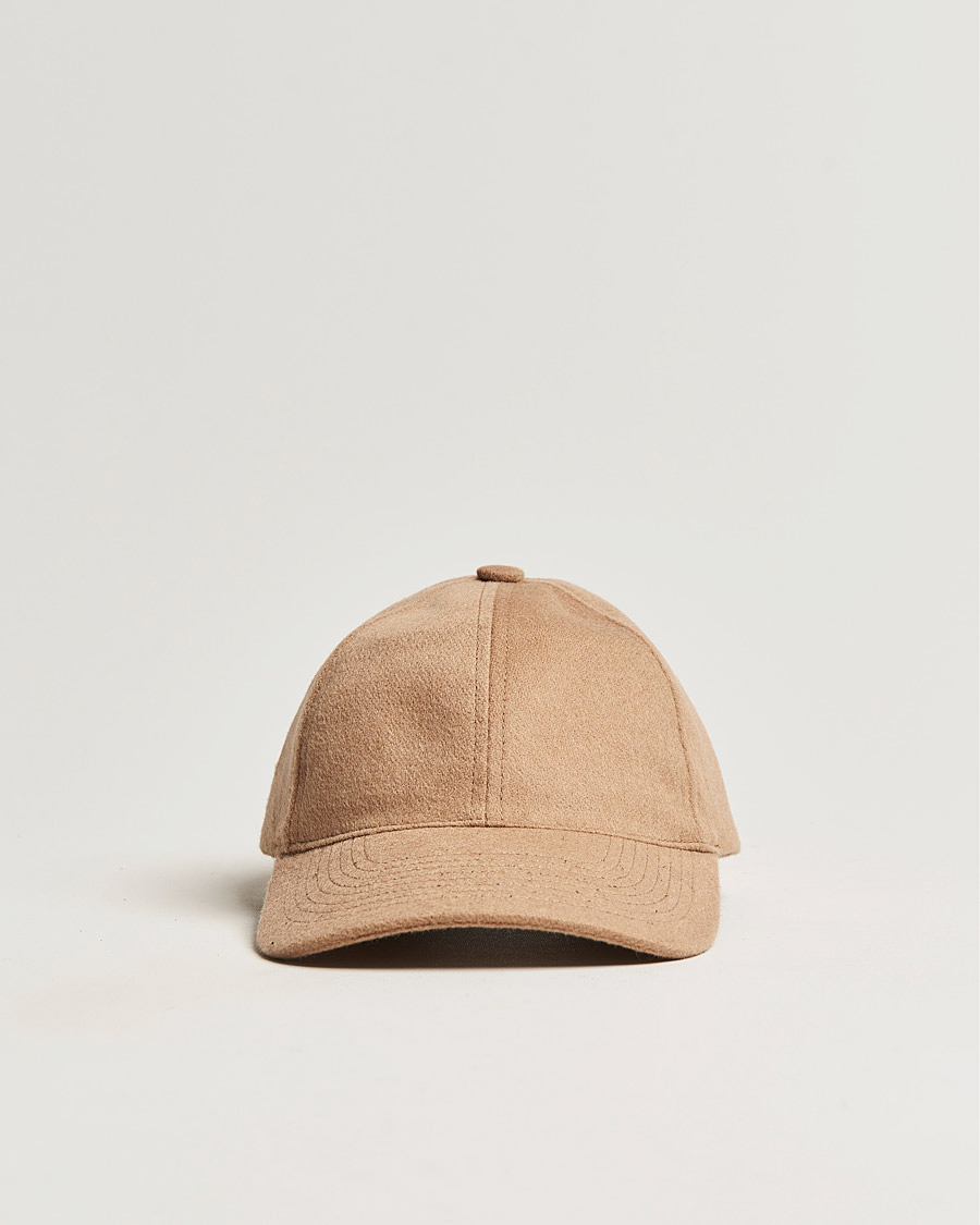 Mies |  | Varsity Headwear | Cashmere Soft Front Baseball Cap Camel
