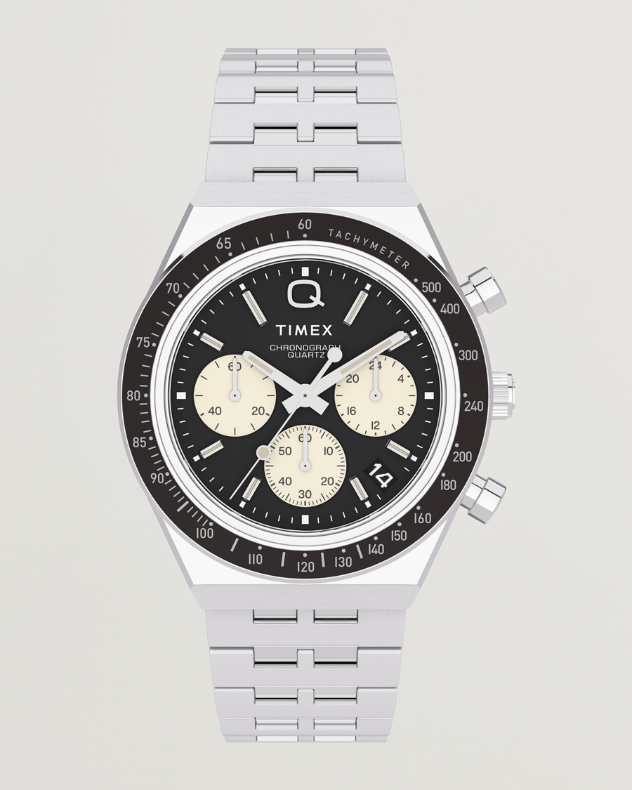 Mies | Timex Q Chronograph 40mm Black Dial | Timex | Q Chronograph 40mm Black Dial
