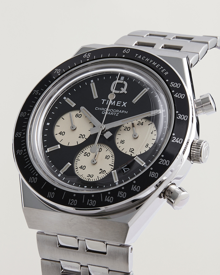 Mies | Timex Q Chronograph 40mm Black Dial | Timex | Q Chronograph 40mm Black Dial