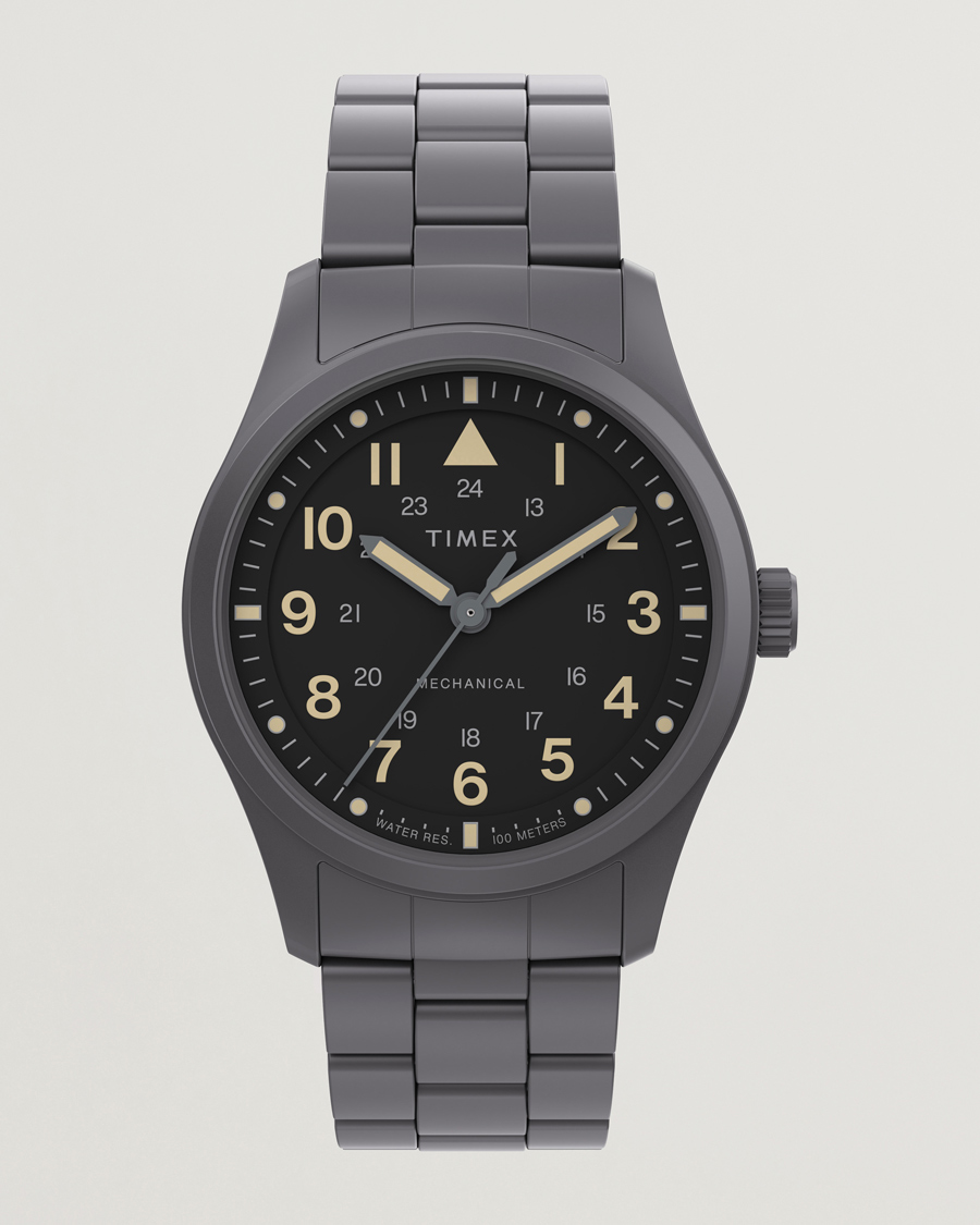 Mies | Timex Field Post Mechanical Watch 38mm Gunmetal Finish | Timex | Field Post Mechanical Watch 38mm Gunmetal Finish