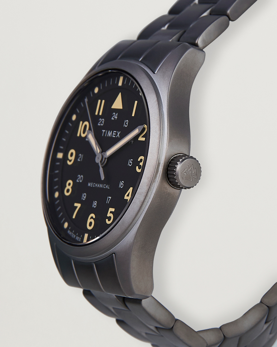 Mies | Timex Field Post Mechanical Watch 38mm Gunmetal Finish | Timex | Field Post Mechanical Watch 38mm Gunmetal Finish