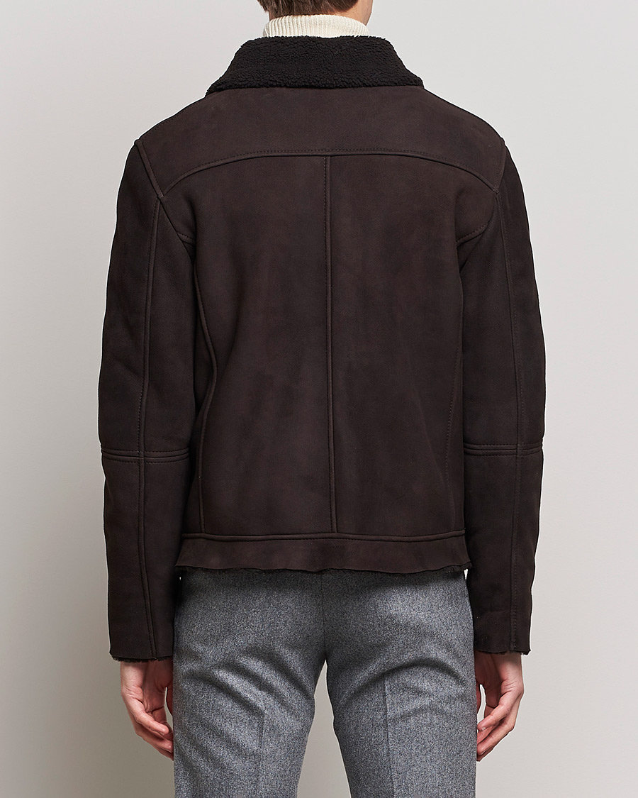 Mies | Takit | Private White V.C. | The Shearling Flight Jacket Brown