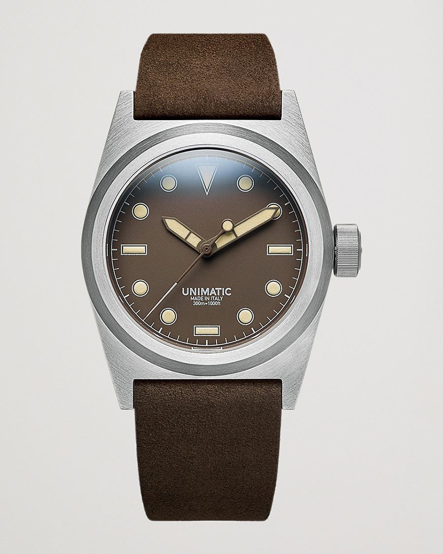 Mies | UNIMATIC Modello Due Field Watch Mocha Brown | UNIMATIC | Modello Due Field Watch Mocha Brown