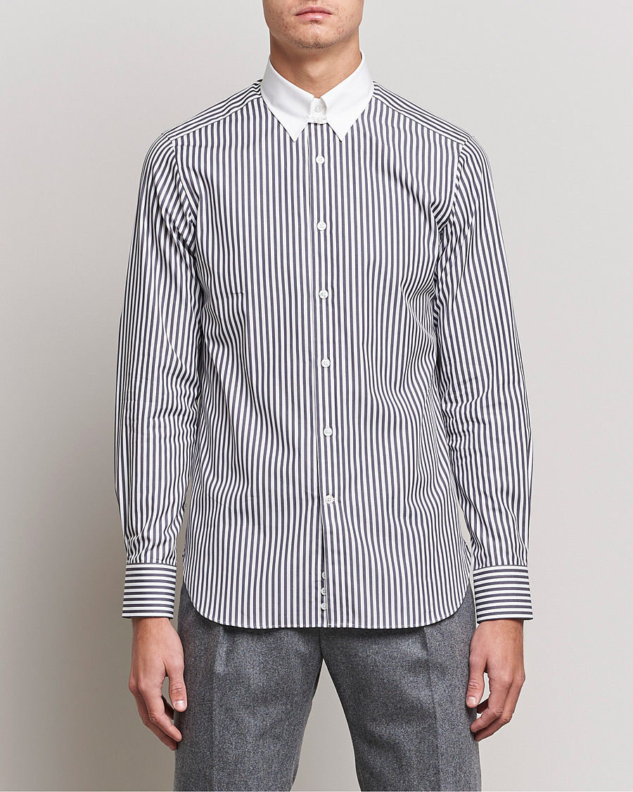 Mies | Japanese Department | Beams F | Tab Collar Dress Shirt Grey/White
