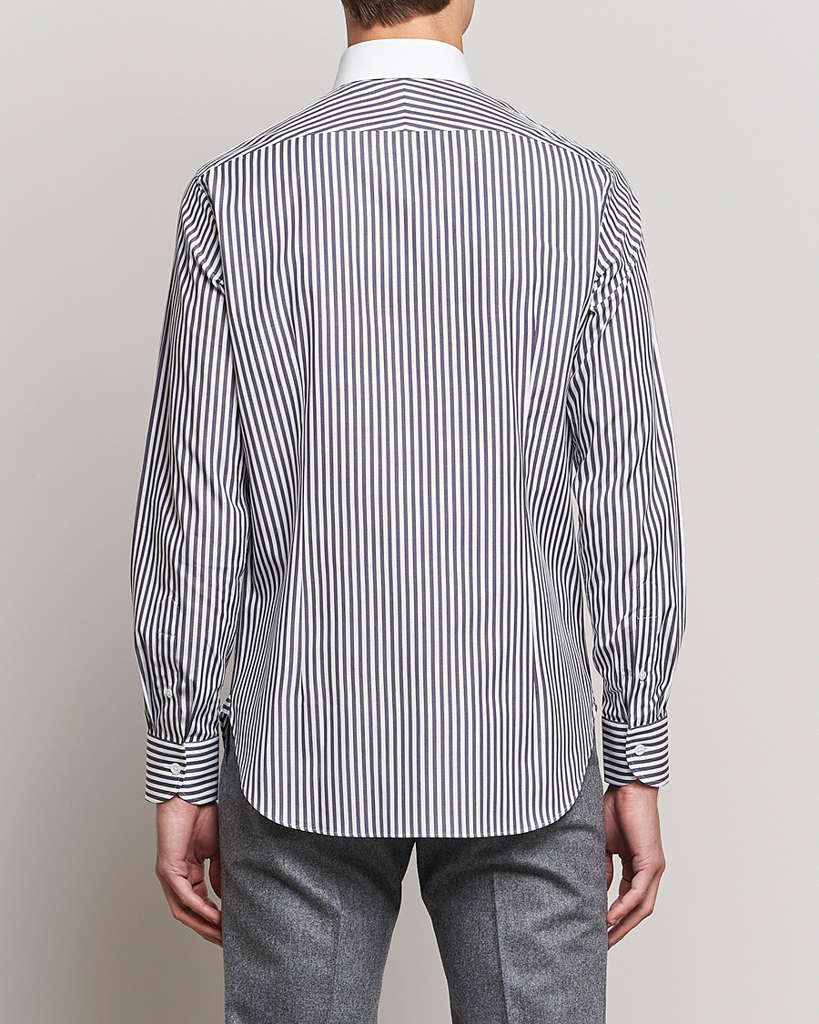 Mies | Kauluspaidat | Beams F | Tab Collar Dress Shirt Grey/White