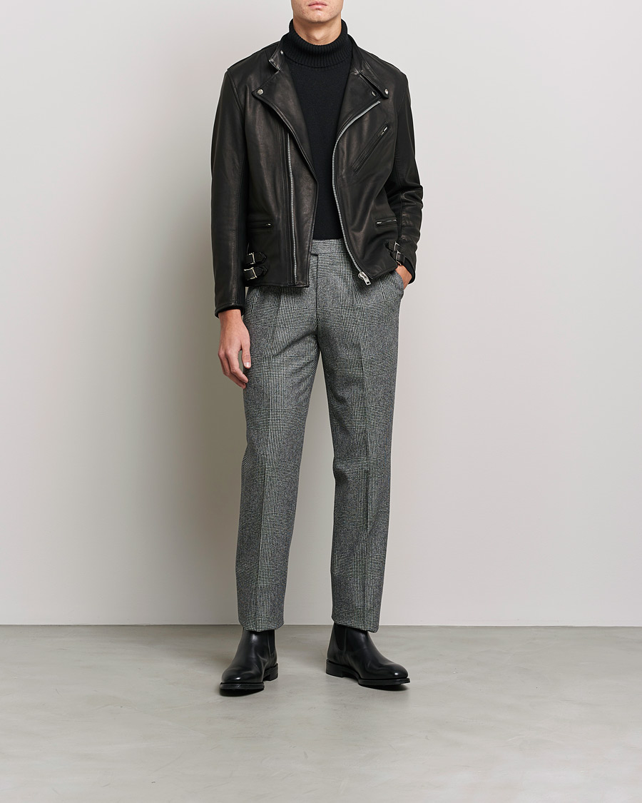 Mies | Takit | Beams F | Riders Leather Jacket Black