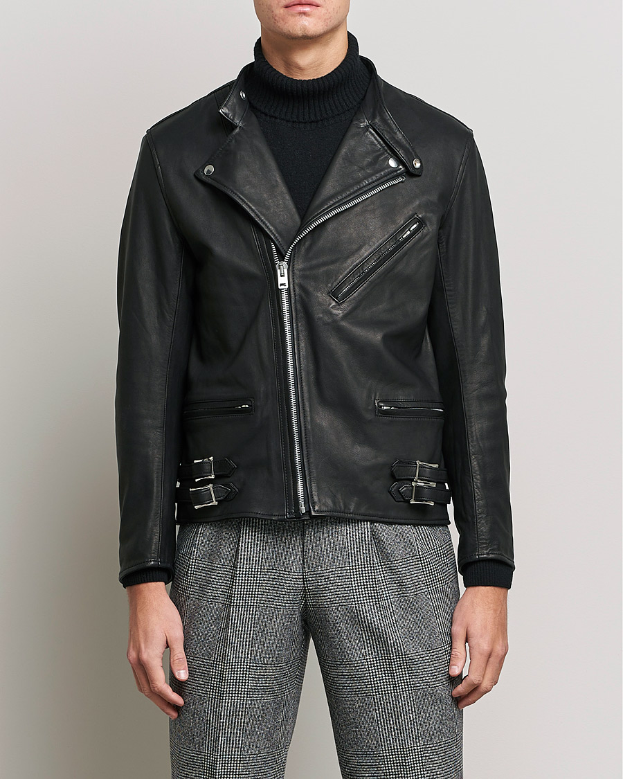 Mies | Takit | Beams F | Riders Leather Jacket Black