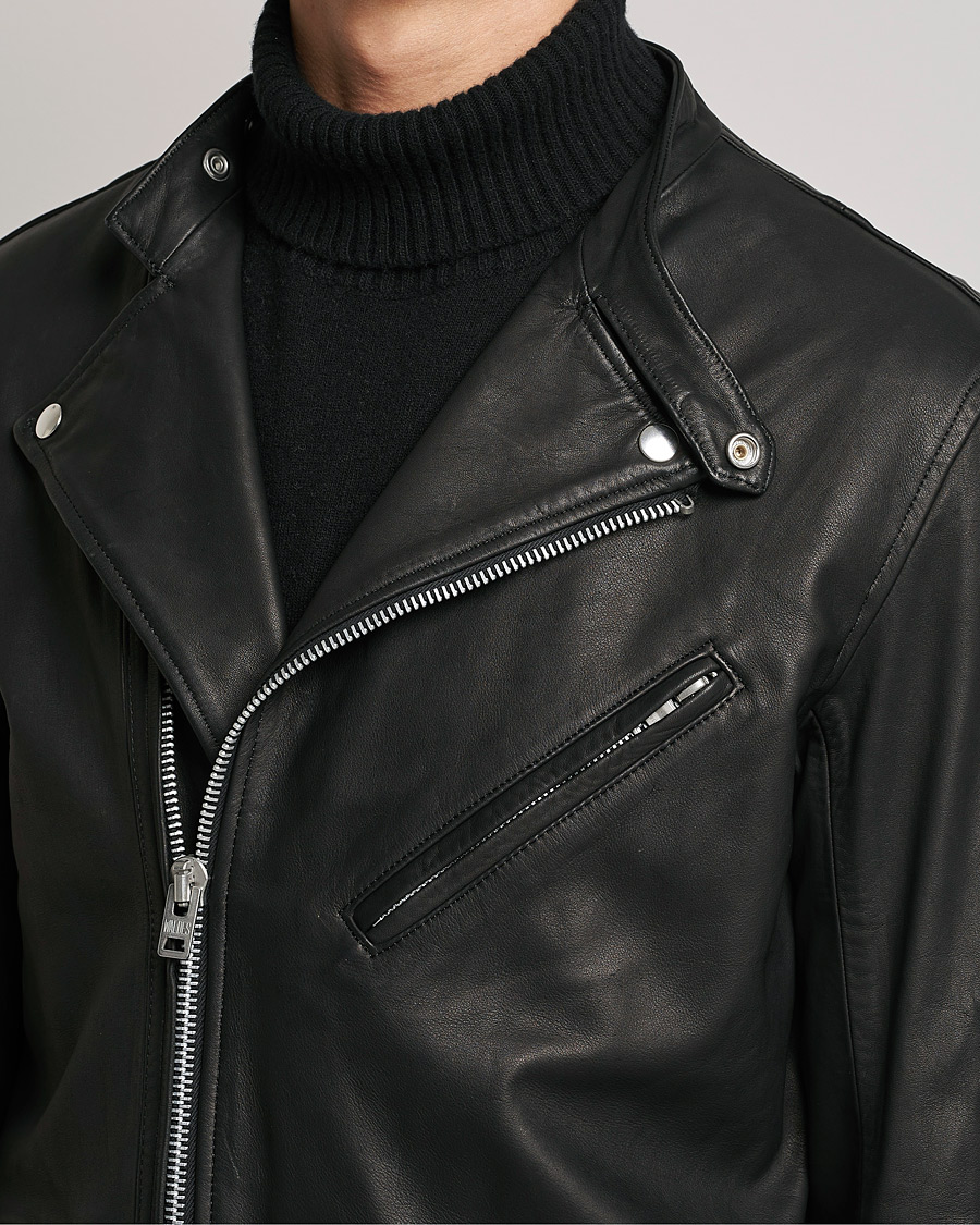 Mies | Takit | Beams F | Riders Leather Jacket Black