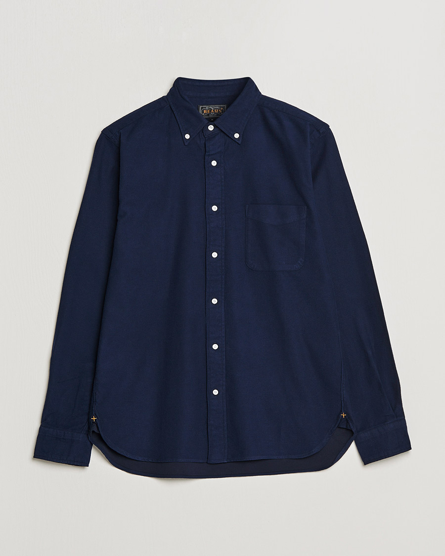 Mies | Kauluspaidat | BEAMS PLUS | Flannel Button Down Shirt Navy