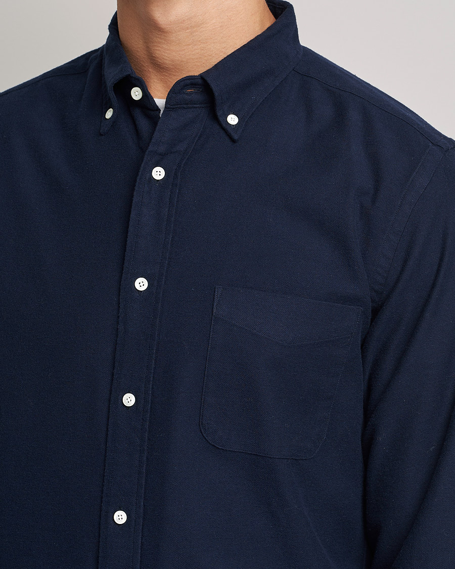 Mies | Kauluspaidat | BEAMS PLUS | Flannel Button Down Shirt Navy