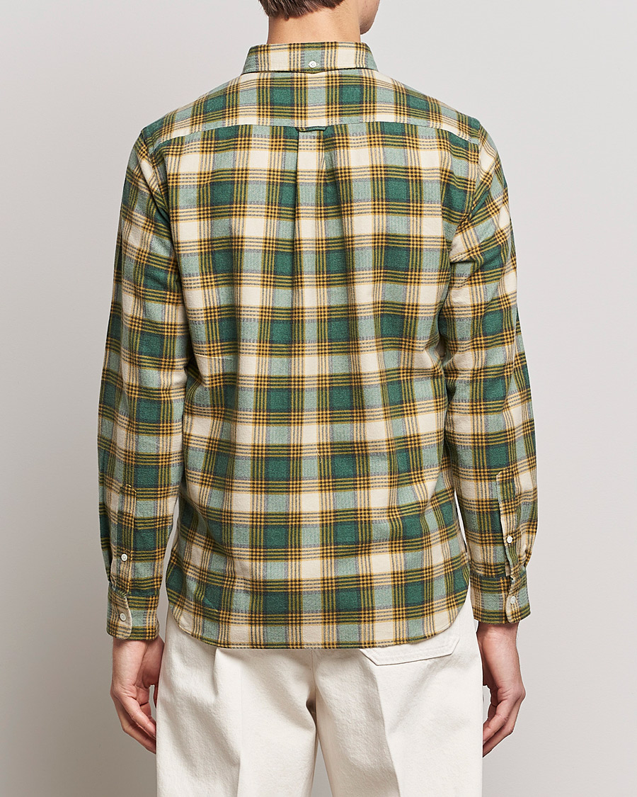 Mies | Kauluspaidat | BEAMS PLUS | Flannel Button Down Shirt Green Check