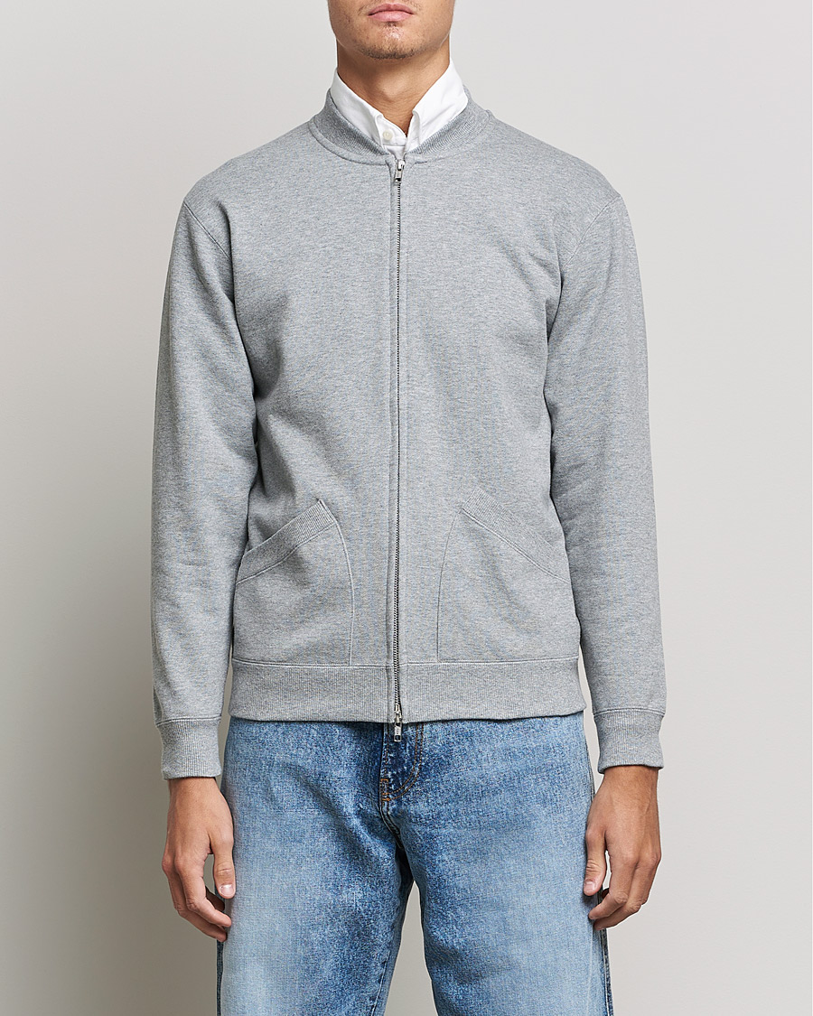 Mies | Puserot | BEAMS PLUS | Sweat Zip Cardigan Light Grey