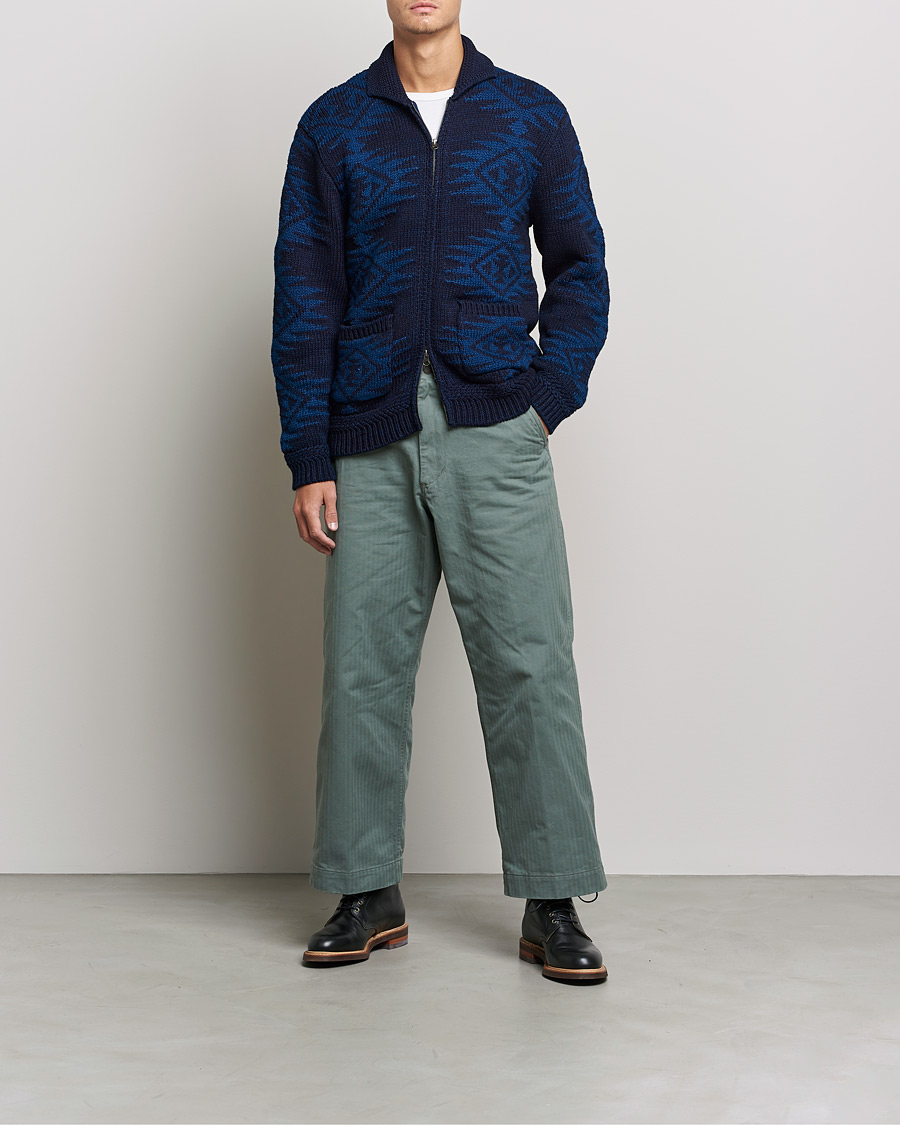 Mies | Puserot | BEAMS PLUS | Cowichan Cardigan Navy