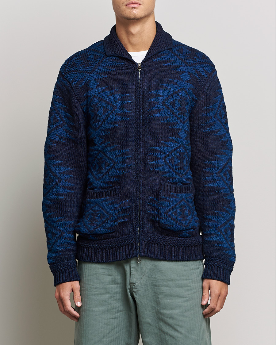 Mies | Puserot | BEAMS PLUS | Cowichan Cardigan Navy