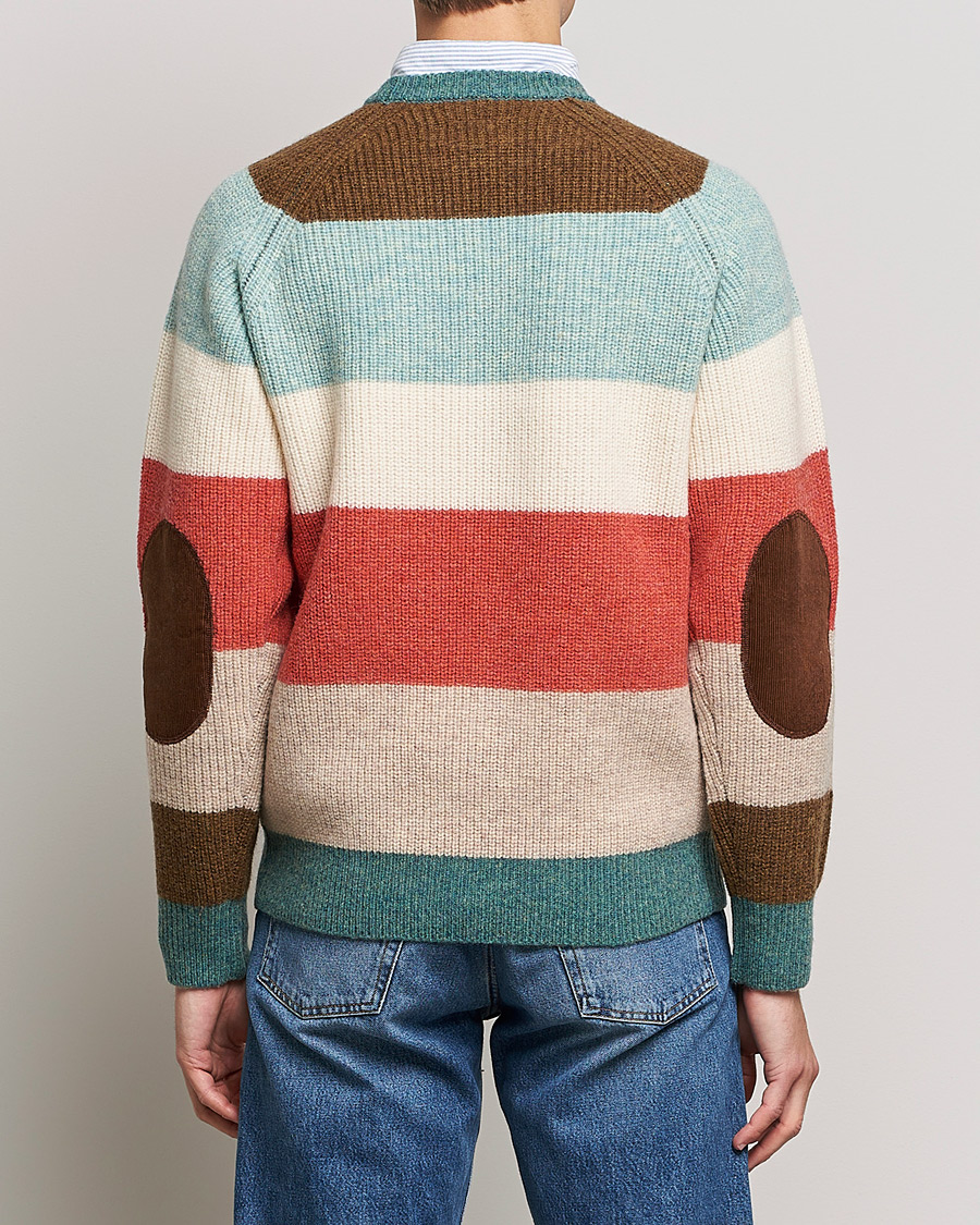 Mies | Puserot | BEAMS PLUS | Block Stripe Sweater Multi Stripe