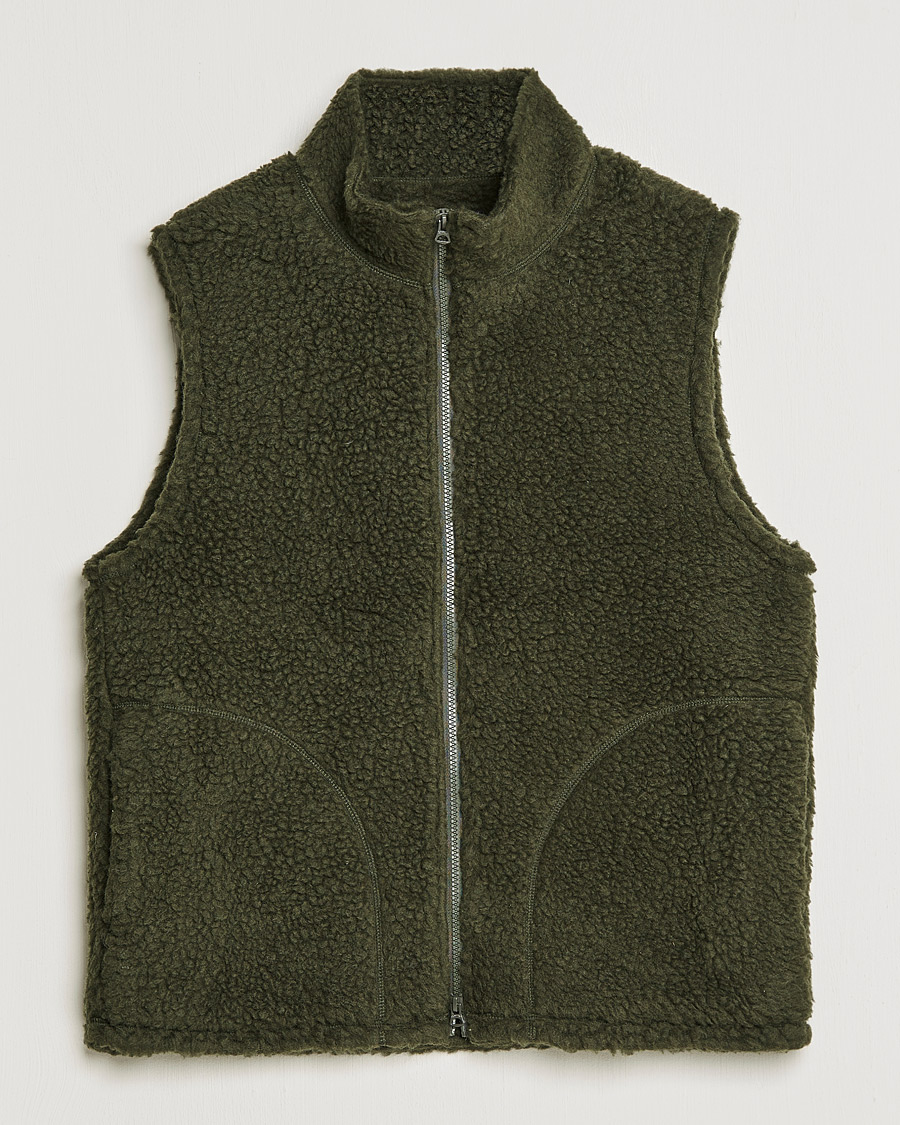 Mies | Takit | BEAMS PLUS | Boa Fleece Vest Forest Green