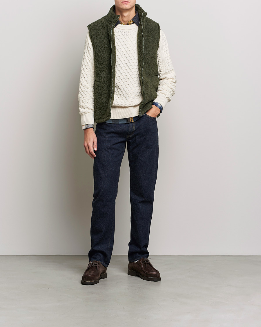 Mies | Takit | BEAMS PLUS | Boa Fleece Vest Forest Green