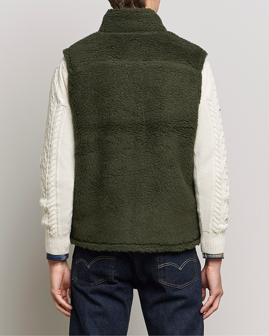 Mies | Takit | BEAMS PLUS | Boa Fleece Vest Forest Green