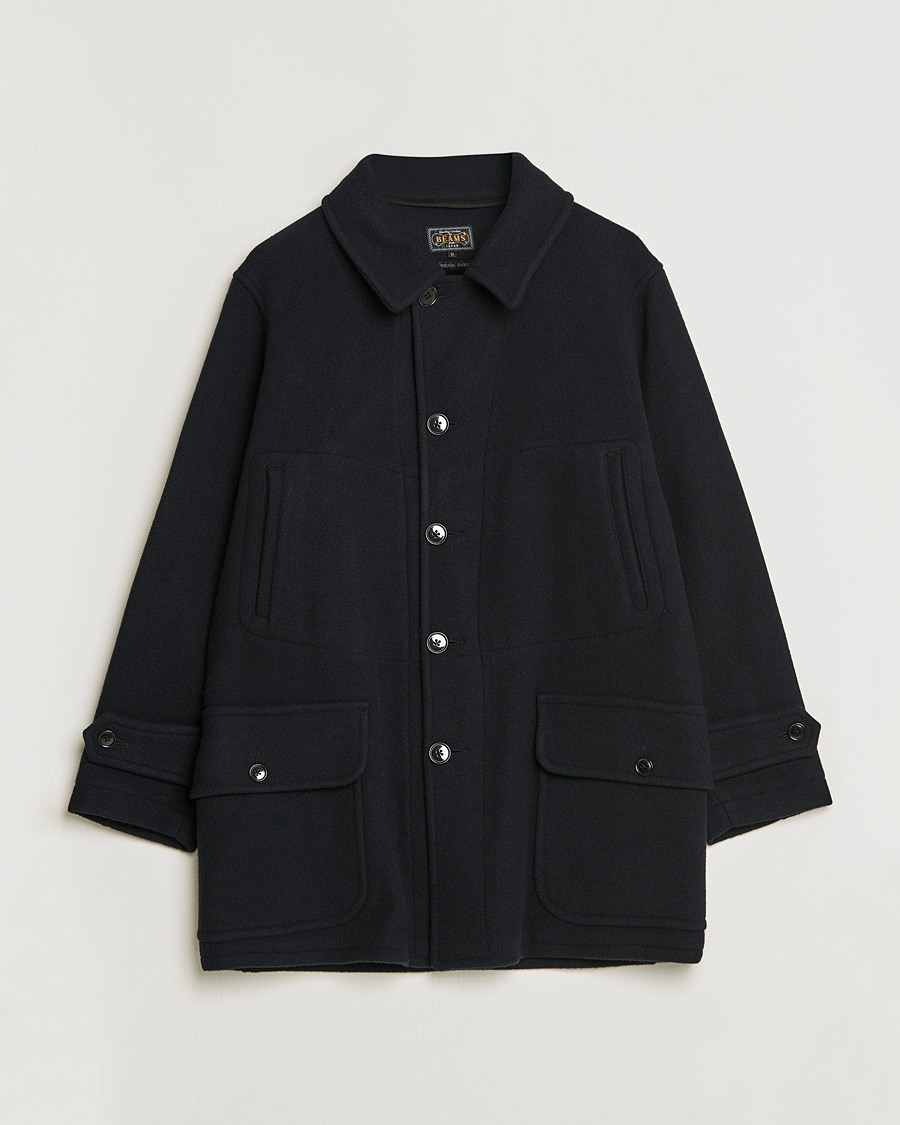 Mies | Takit | BEAMS PLUS | Heavy Melton Hunting Coat Navy