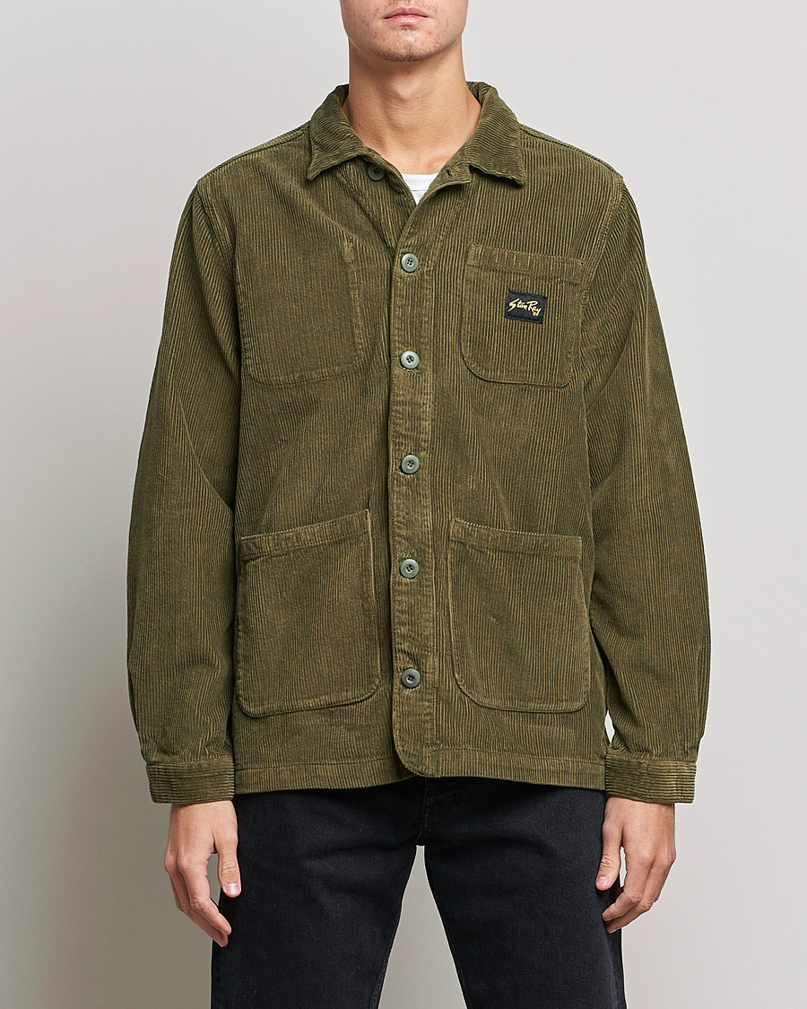 Mies | Takit | Stan Ray | Painters Cord Shirt Jacket Olive