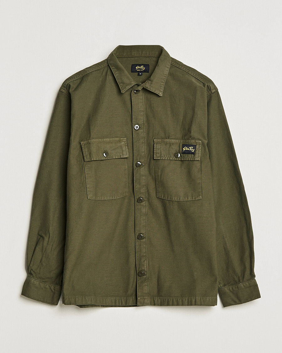 Mies | Kauluspaidat | Stan Ray | CPO Sateen Overshirt Dark Olive