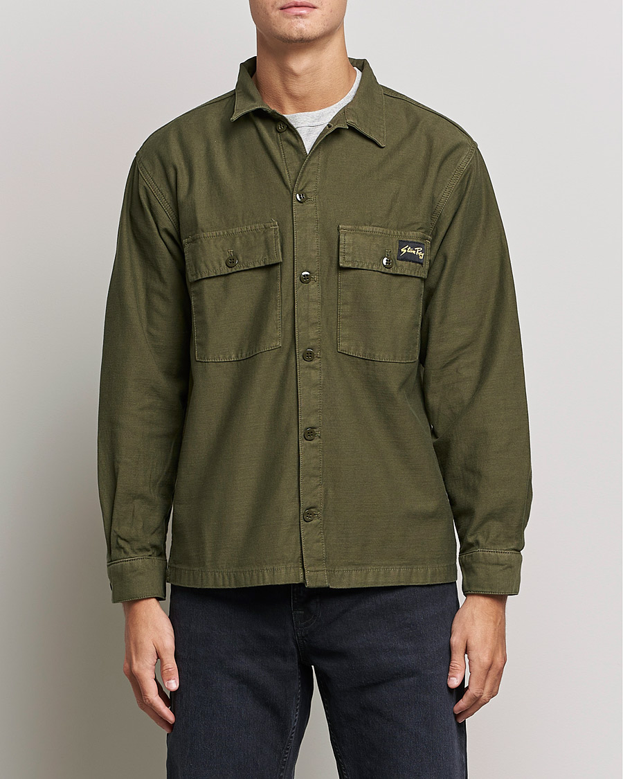 Mies | Kauluspaidat | Stan Ray | CPO Sateen Overshirt Dark Olive