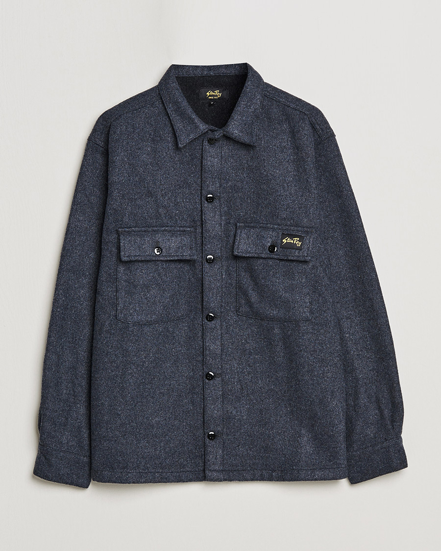 Mies | Kauluspaidat | Stan Ray | CPO Wool Overshirt Mid Grey