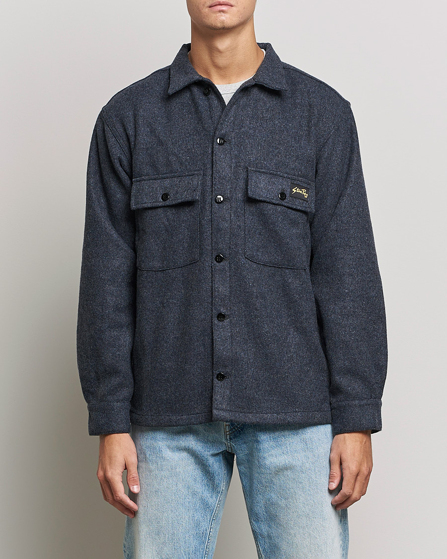 Mies |  | Stan Ray | CPO Wool Overshirt Mid Grey