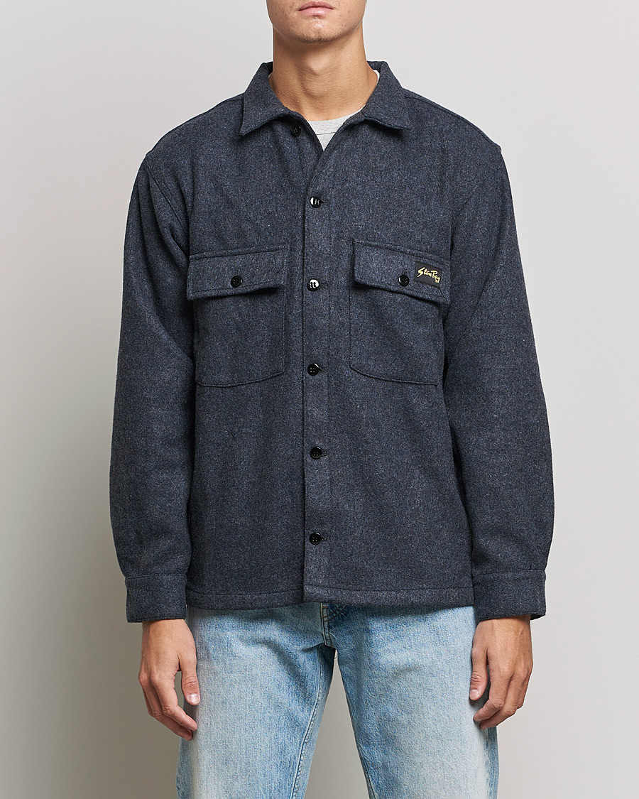 Mies | Kauluspaidat | Stan Ray | CPO Wool Overshirt Mid Grey