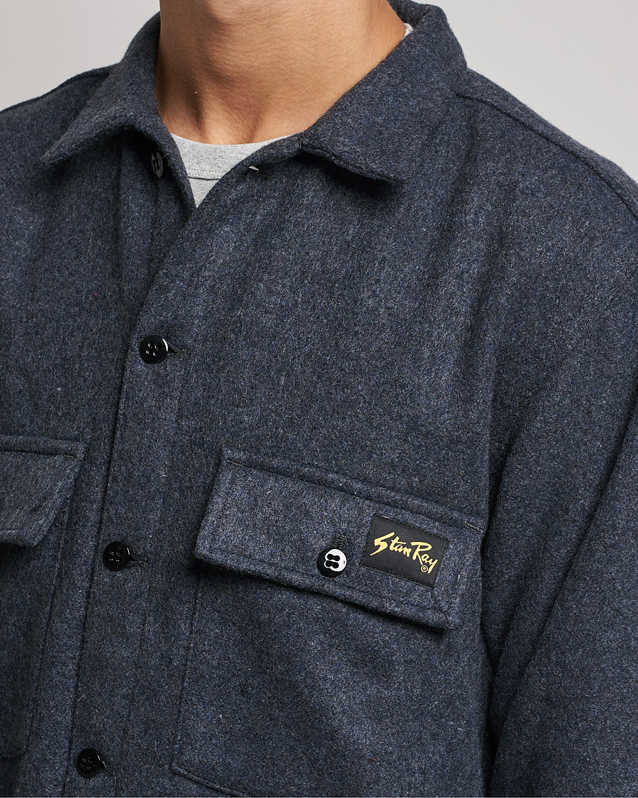 Mies | Kauluspaidat | Stan Ray | CPO Wool Overshirt Mid Grey