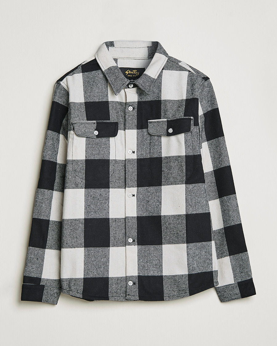 Mies | Kauluspaidat | Stan Ray | Checked Work Shirt Black/Natural