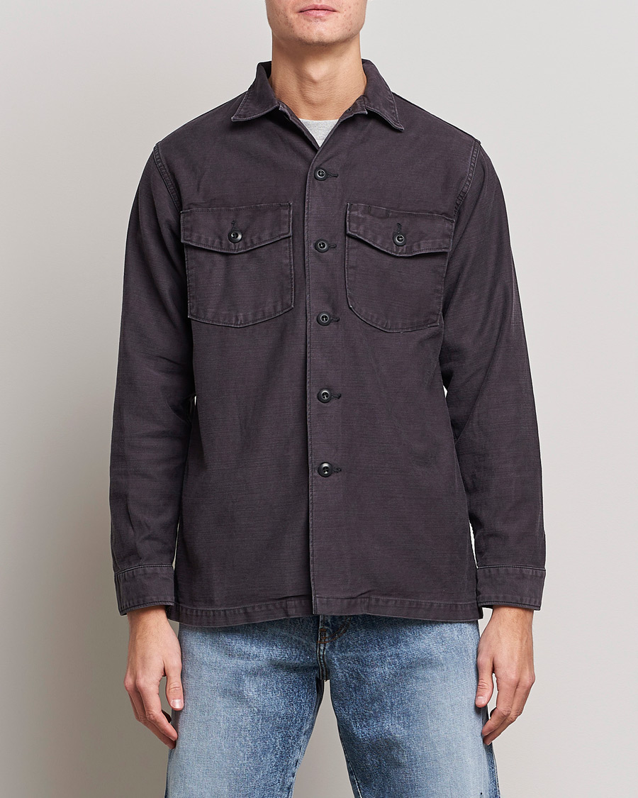 Mies | Kauluspaidat | orSlow | Cotton Sateen US Army Overshirt Black