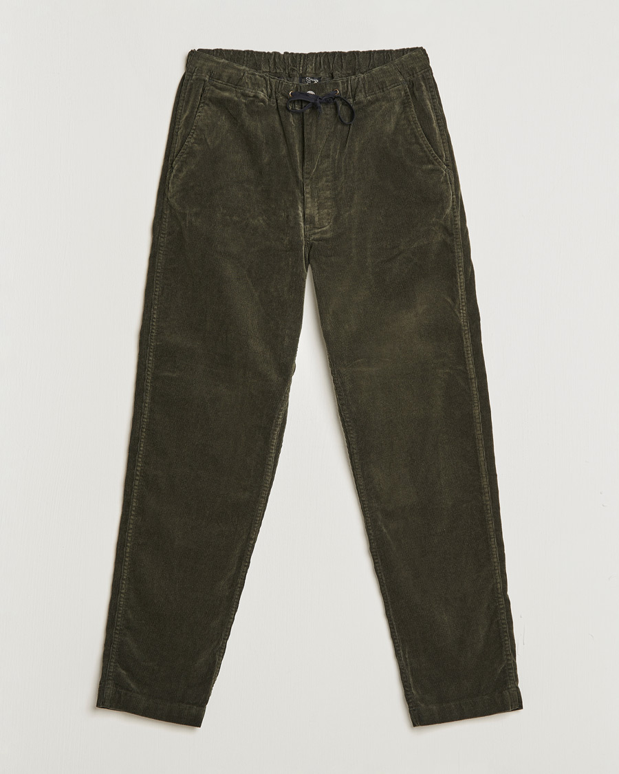 Mies | Housut | orSlow | New Yorker Corduroy Pants Army Green