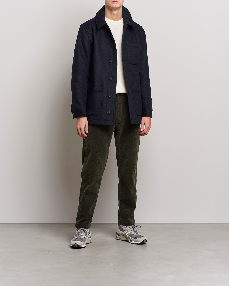 Mies | Housut | orSlow | New Yorker Corduroy Pants Army Green