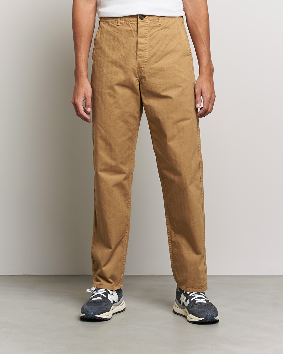 Mies | Housut | orSlow | French Work Pants Khaki