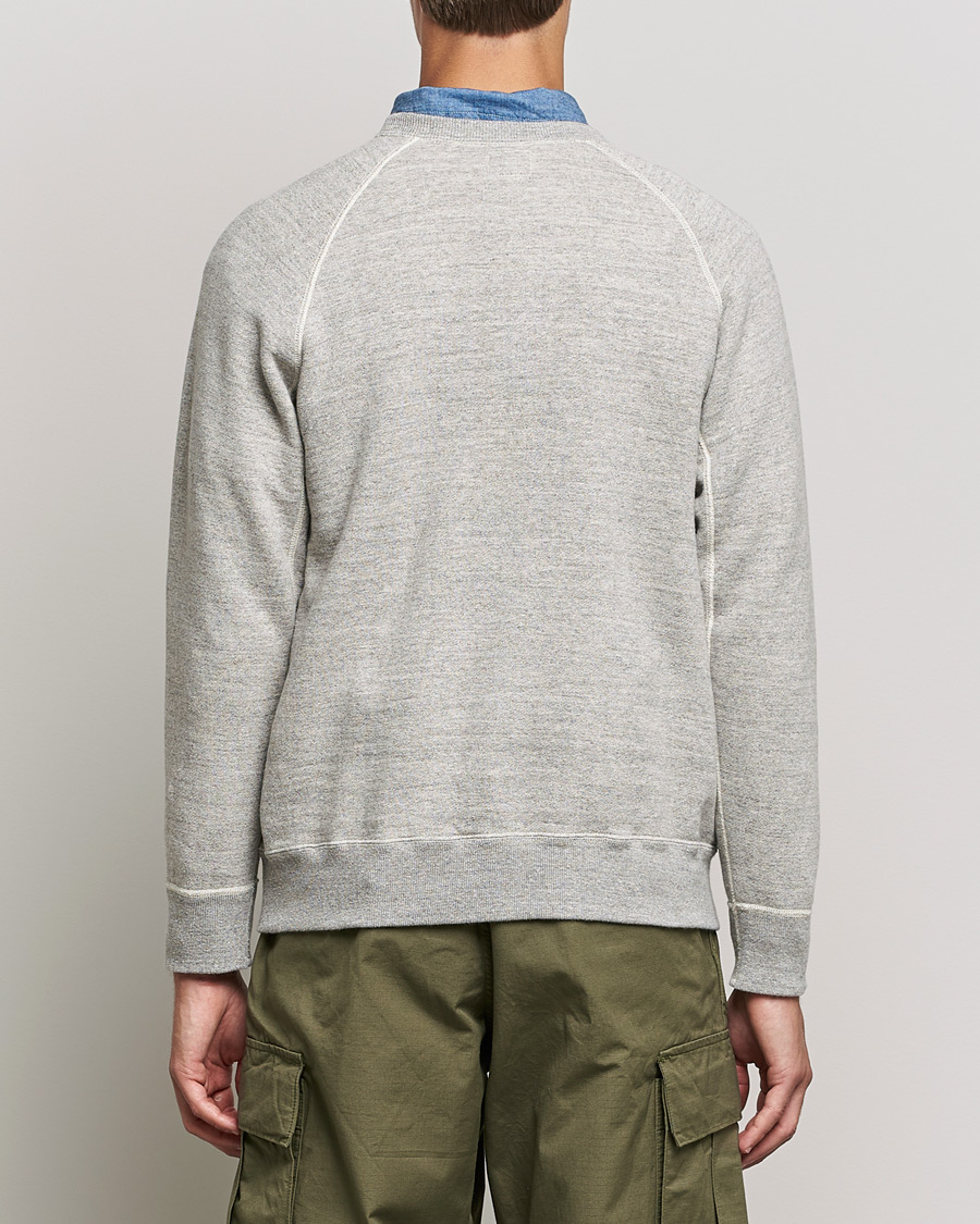 Mies | Puserot | orSlow | Loop Wheel Sweatshirt Heather Grey