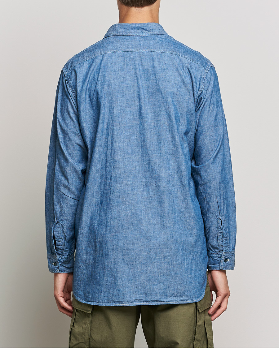Mies | Kauluspaidat | orSlow | Chambray Work Shirt Light Blue