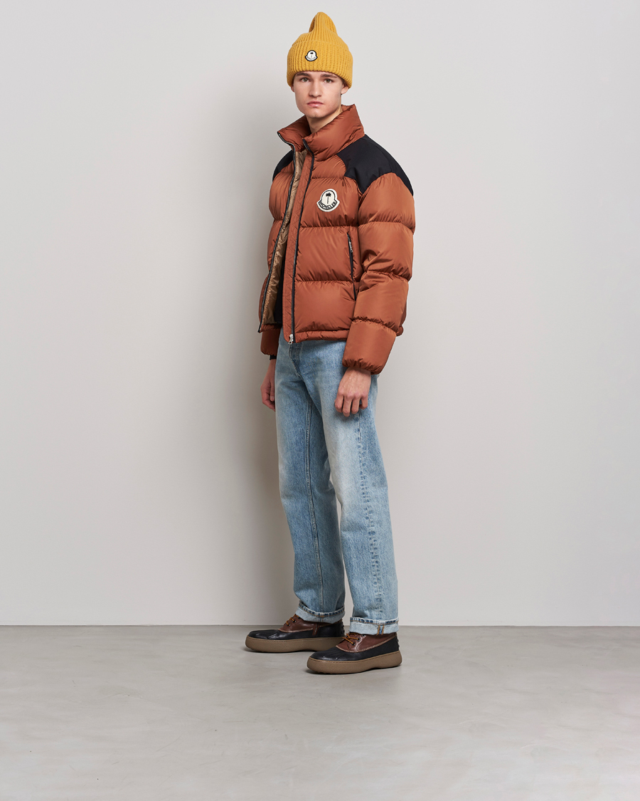 Mies |  | Moncler Genius | 8 Palm Angels Nevin Down Jacket Brown
