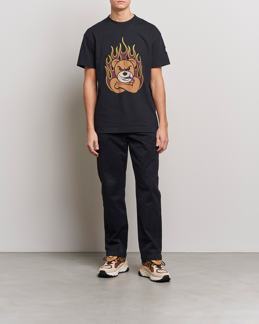 Mies | T-paidat | Moncler Genius | 8 Palm Angels Bear Motif T-Shirt Black