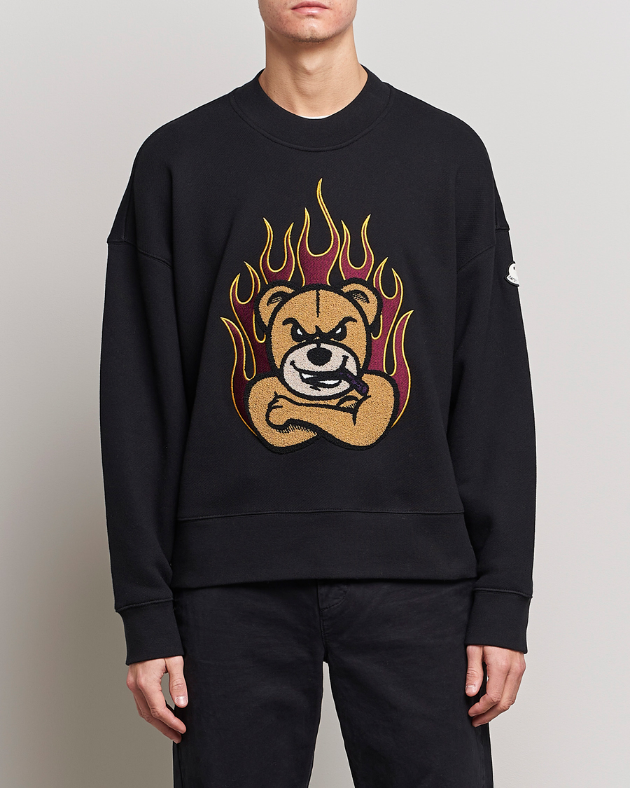 Mies | Collegepuserot | Moncler Genius | 8 Palm Angels Bear Motif Sweatshirt Black