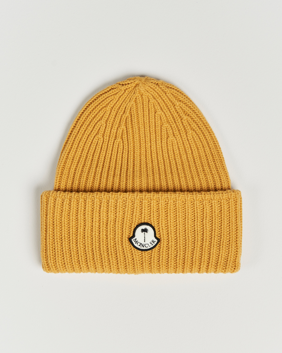 Mies | 8 Moncler Genius Palm Angels Wool Beanie Yellow | Moncler Genius | 8 Palm Angels Wool Beanie Yellow