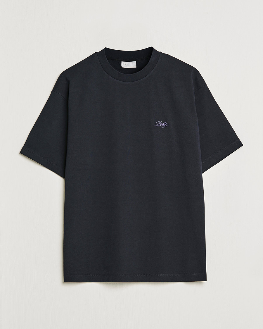 Mies | T-paidat | Drôle de Monsieur | Signature T-Shirt Black
