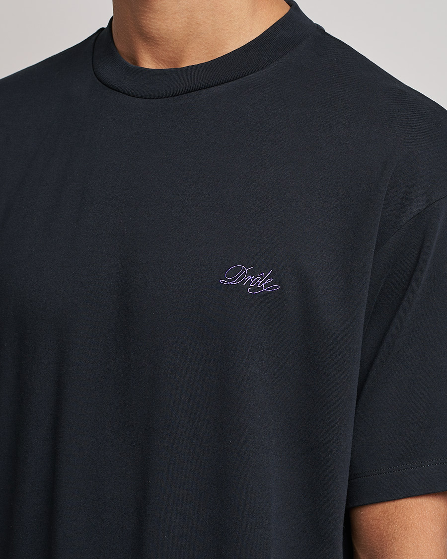 Mies | T-paidat | Drôle de Monsieur | Signature T-Shirt Black