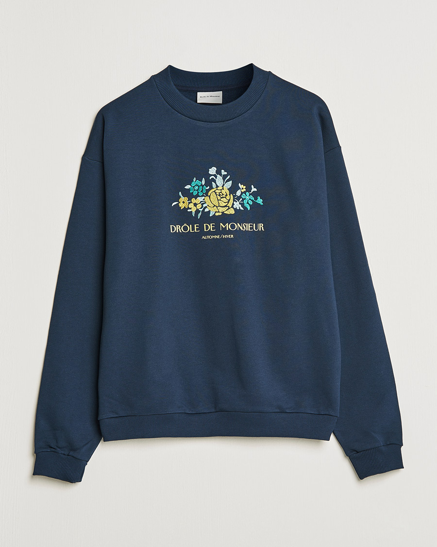 Mies | Puserot | Drôle de Monsieur | Fleur Sweatshirt Navy