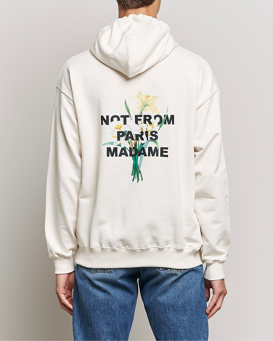 Mies | Puserot | Drôle de Monsieur | Fleur Slogan Hoodie Off White