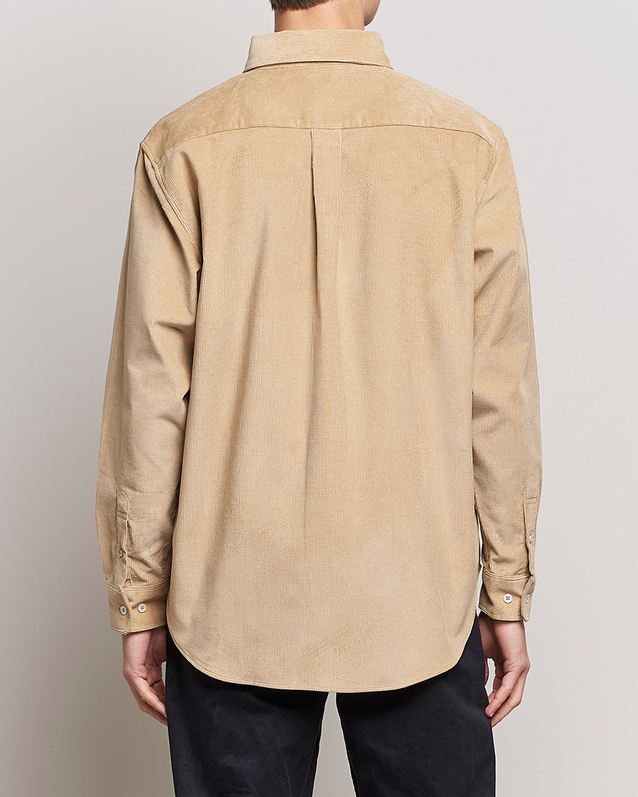 Mies | Kauluspaidat | Drôle de Monsieur | Corduroy Oversize Shirt Beige